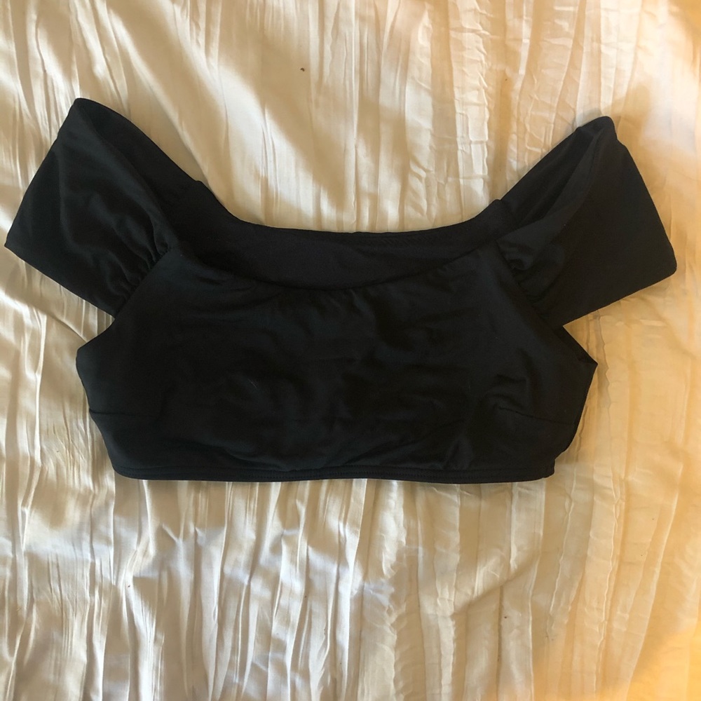 black bikini top
